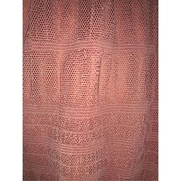 Max Studio Mock Neck Lace Mesh Maxi Dress - Picture 5 of 7